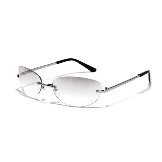 Oval Rimless Sunglasses Unisex