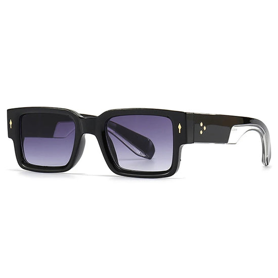 Square Rivets Sunglasses Vintage Unisex