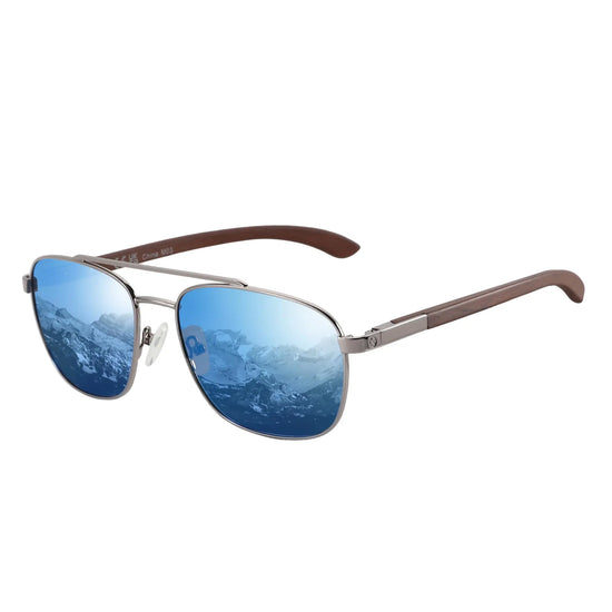 Trend Aviator Wood Polarized Sunglasses for Men