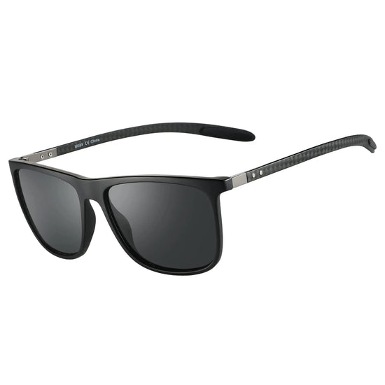 Square Polarized Sunglasses Men Ultralight Carbon Fiber